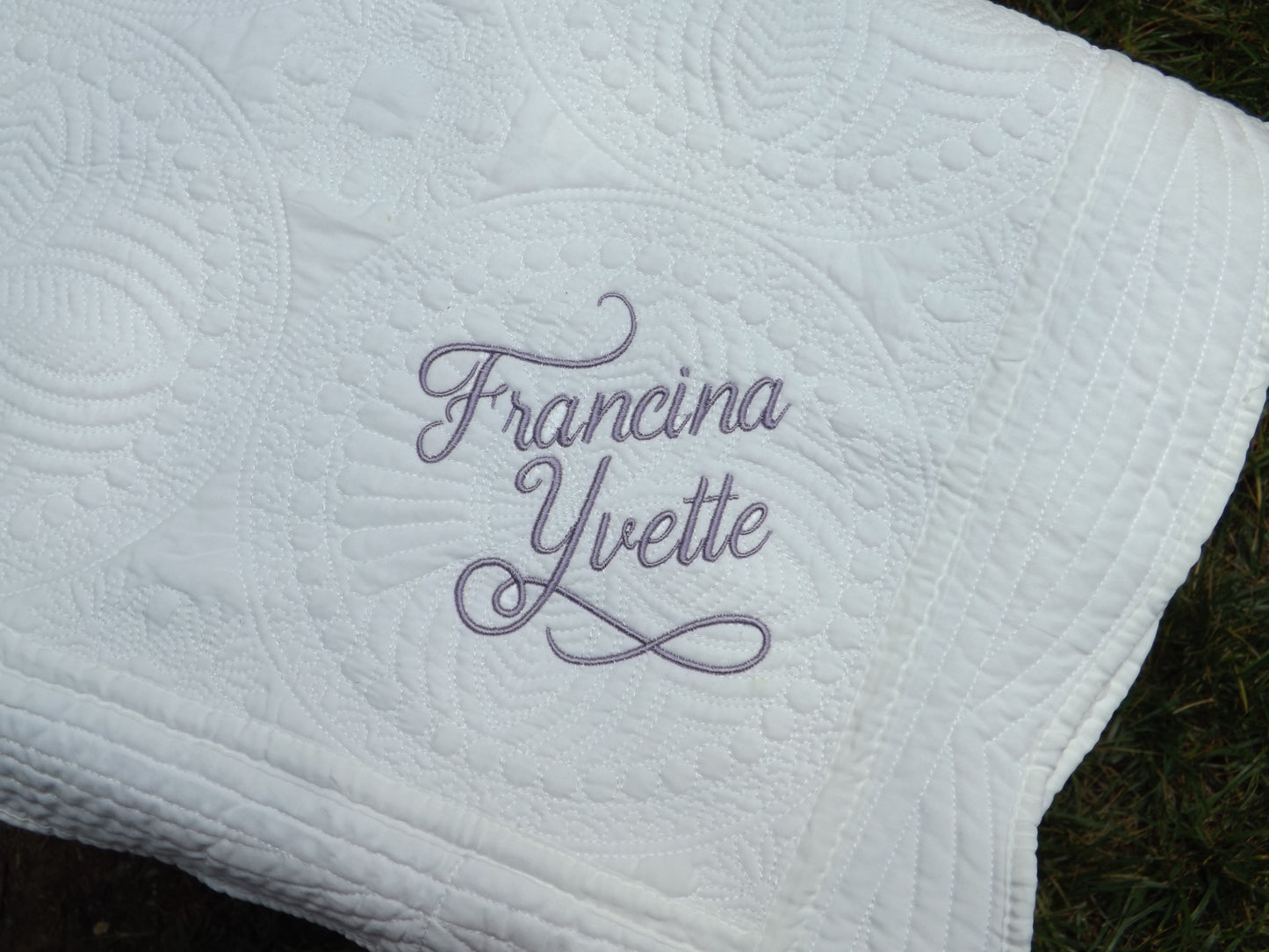 Personalized Heirloom Baby Quilt